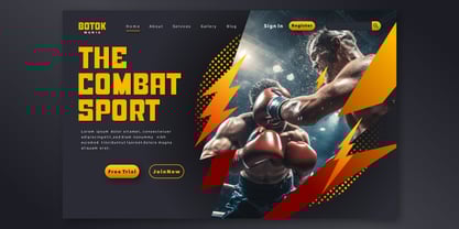 Bombed Sport Font Poster 2