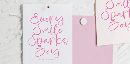 Madrid Joyful Font Poster 4