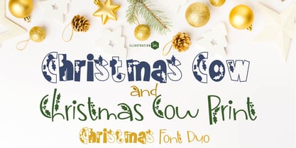 ZP Christmas Cow Font Poster 1