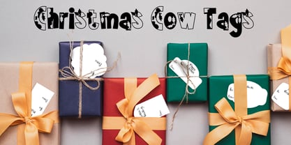 ZP Christmas Cow Font Poster 8