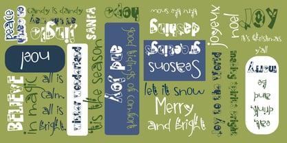 ZP Christmas Cow Font Poster 2
