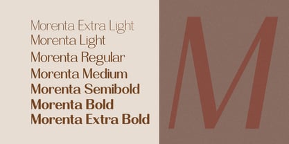 Morenta Font Poster 2