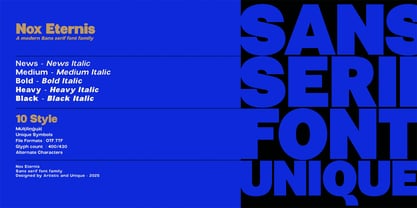 Nox Eternis Font Poster 5