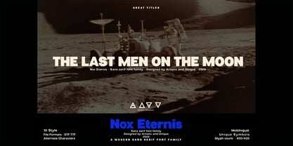 Nox Eternis Font Poster 9