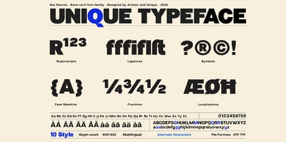 Nox Eternis Font Poster 4