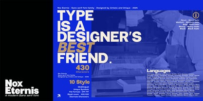 Nox Eternis Font Poster 14