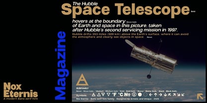 Nox Eternis Font Poster 11