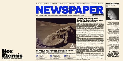 Nox Eternis Font Poster 8