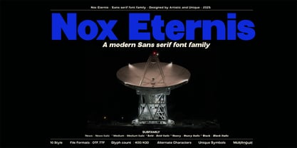 Nox Eternis Font Poster 2