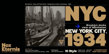 Nox Eternis Font Poster 12