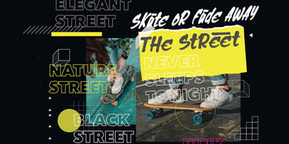 Black Street Urban Font Poster 7