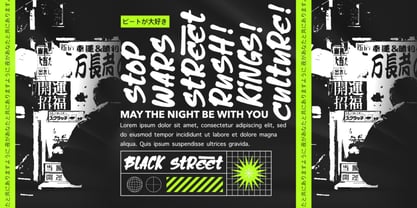 Black Street Urban Font Poster 3