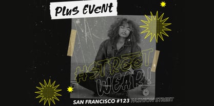 Black Street Urban Font Poster 9