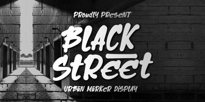 Black Street Urban Font Poster 1