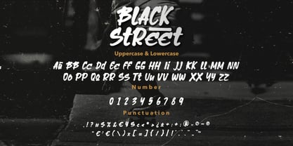 Black Street Urban Font Poster 10