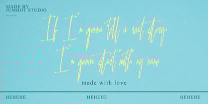 Bulemard Suparti Font Poster 3