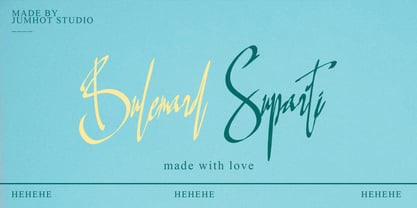 Bulemard Suparti Font Poster 1