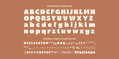 Chunky Sundae Font Poster 8