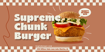 Chunky Sundae Font Poster 4