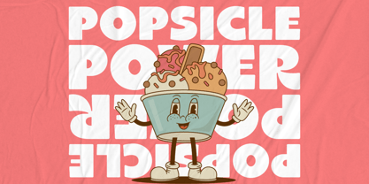 Chunky Sundae Font Poster 3