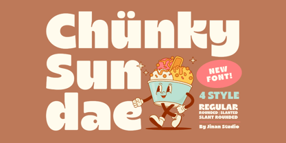 Chunky Sundae Font Poster 1