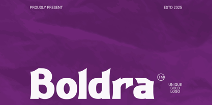 Boldra Font Poster 1