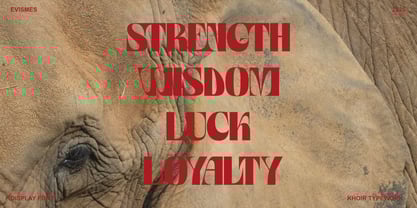 Evismes Font Poster 6