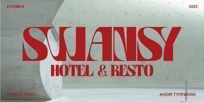 Evismes Font Poster 4