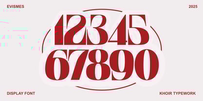 Evismes Font Poster 10