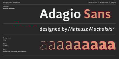 Adagio Sans Font Poster 1
