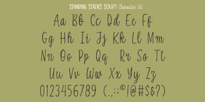 Standing Stars Font Poster 10