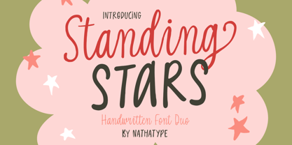 Standing Stars Font Poster 1