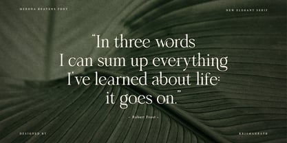 Merona Heavens Basic Font Poster 5