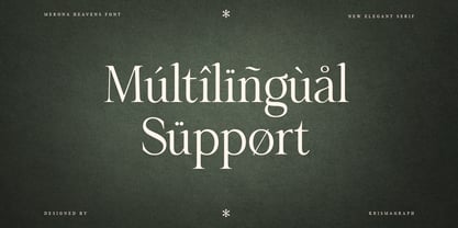 Merona Heavens Basic Font Poster 9