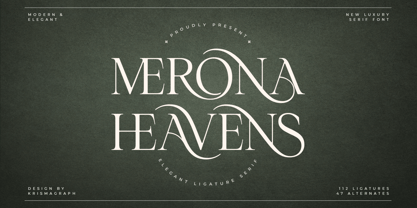 Merona Heavens Basic Font Poster 1