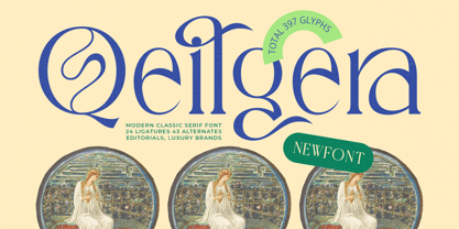 Qeilgera Font Poster 1