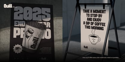 Quinia Retro Font Poster 12