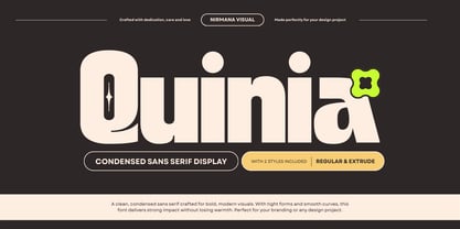Quinia Retro Font Poster 1