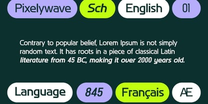 Pixelywave Sans Font Poster 2