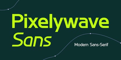 Pixelywave Sans Font Poster 1