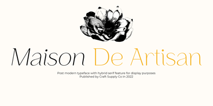 Maison De Artisan Font Poster 1