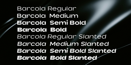 Barcola Expanded Font Poster 4
