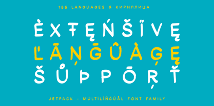 Jetpack Font Poster 2