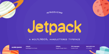 Jetpack Font Poster 1