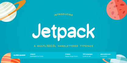 Jetpack Font Poster 11
