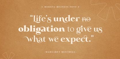 Merona Heavens Font Poster 7