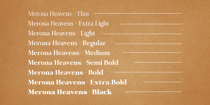 Merona Heavens Font Poster 9