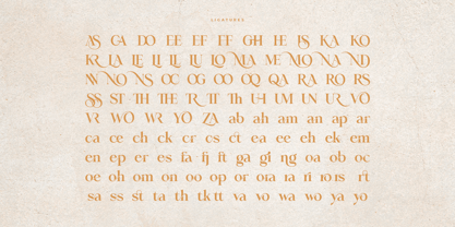 Merona Heavens Font Poster 12