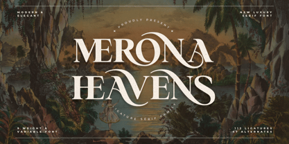 Merona Heavens Font Poster 1
