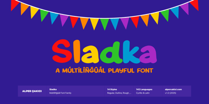 Sladka Font Poster 1